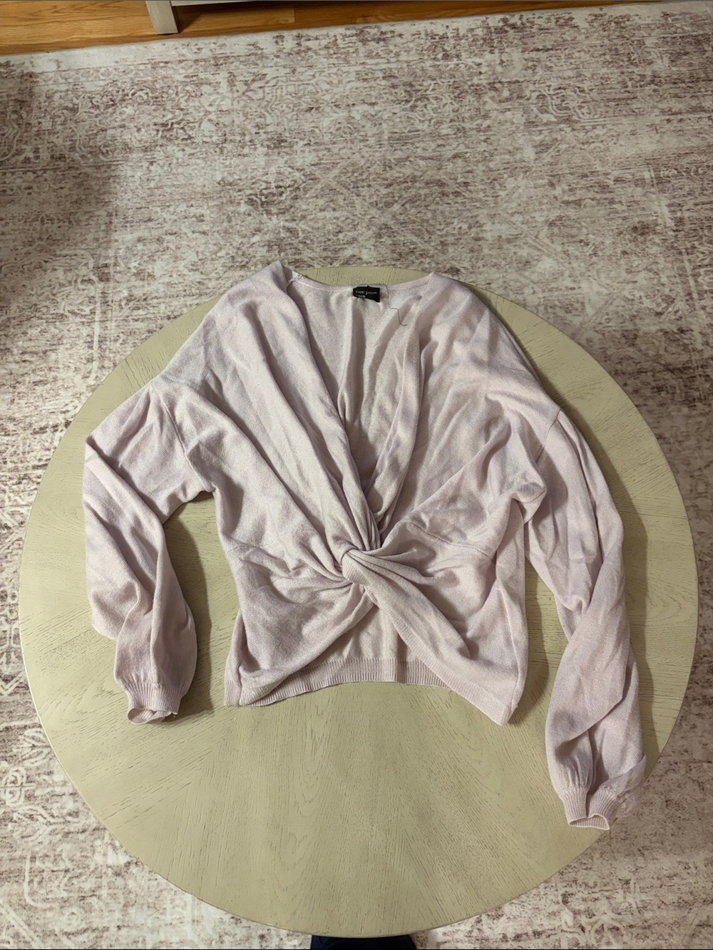 Light Purple Twist-Front Women's Top